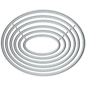 6Pcs/Set Big Circle Set Cutting Dies for Card Making Metal Die-Cuts Scrapbooking Tool DIY Craft Punch Template Embossing for Paper Album Decor，Scrapbooking