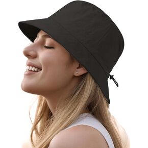 Bucket Sun Hat for Women&Man, UPF50+/Lightweight/Quick-Dry/Waterproof Fishing Hat for Fishing/Camping/Gardening