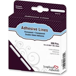 Scrapbook Adhesives by 3L 01305 Adhesive Lines - 1" Adhsive Lines