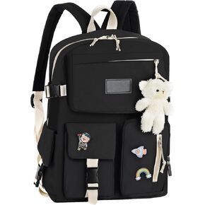 Kids Backpack, Kawaii Printed Girls Bookbags for Preschool, Lightweight School Backpack for Primary and Elementary and Kindergarten, Waterproof Teen Backpacks