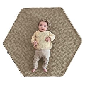 Boppy Baby Play Mat for Infants, Toddlers and Kids, Moss-Maze Green, One Hand Setup with Non-skid Backing to Support Floor Play and Tummy Time, Stores Flat and Easy Wash