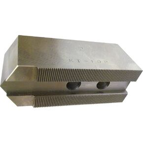 USST KT-10P Steel Soft Chuck Jaws for 10" CNC Lathe Chucks, 2" Tall (Set of 3 Pieces)