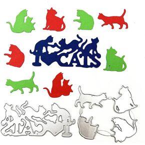 Metal 5pcs Easter Dinosaur Die Cuts, Dragon Animal Cutting Die DIY Crafts Template Mould Stencils for DIY Embossing Card Making Album Decorative Paper Scrapbooking