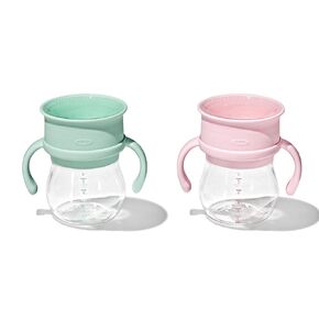 OXO Tot Transitions 360 Cup 6 oz. with Handles - Opal and Dusk - 2 Pack