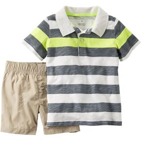 Carter's baby-boys 2 Piece Striped Set 229g112