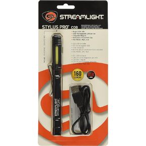 Streamlight 66700 Stylus Pro COB with USB Cord Clam Black