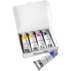 MaimeriBlu 12ml Introductory Single-Pigment Watercolor Paint Set - 5-Piece Professional Watercolor Paint Set - Watercolor Tubes for Artists - Lightfast and Transparent Watercolor Paint Tubes