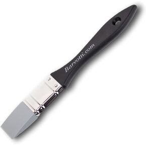 Barvotti Silicone Color Shaper Brush (Mottler) - a Flat Sharp-Edged Flexible Tool to Apply, Move and Remove Acrylic Paints and Water Based Medium with Precision - A Studio Essential 2 Inch Wide