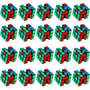Mini Cube 20 Pack Magic Cube, Puzzle Party Favors for Kids Party Puzzle Game Toys Classroom Rewards & School Prize for Students, Stress Relief Toys Goody Bag Filler Birthday Gift