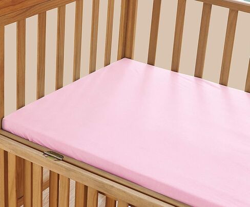 Luxury Silky Soft Baby Crib Fitted Sheet%100 Cotton Jersey Knit | Standard Crib and Toddler Mattresses for Boys and Girls |, Blue in Kuwait