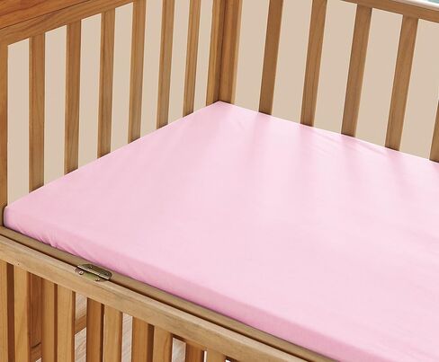 Luxury Silky Soft Baby Crib Fitted Sheet%100 Cotton Jersey Knit | Standard Crib and Toddler Mattresses for Boys and Girls |, Blue in Kuwait