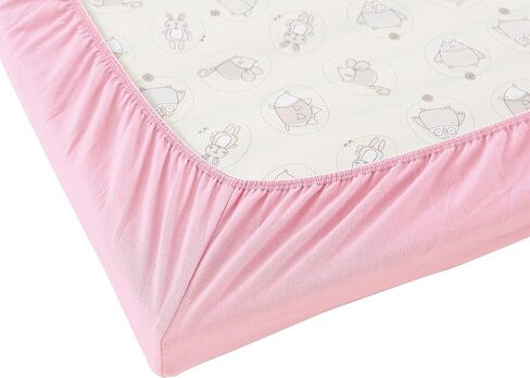 Luxury Silky Soft Baby Crib Fitted Sheet%100 Cotton Jersey Knit | Standard Crib and Toddler Mattresses for Boys and Girls |, Blue in Kuwait