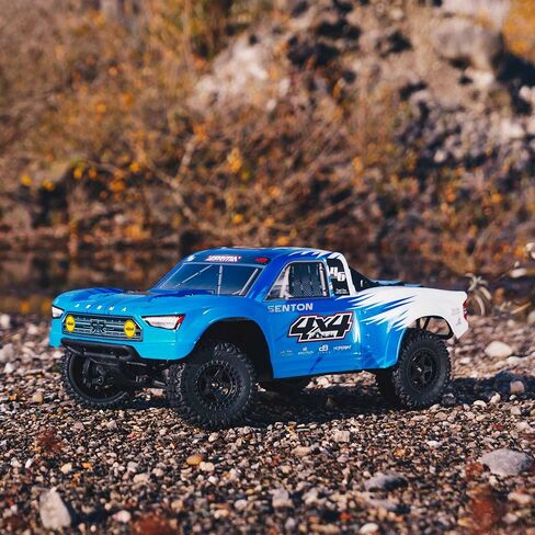 ARRMA 1/10 SENTON 4X4 V3 MEGA 550 Brushed Short Course RC Truck RTR (Transmitter, Receiver, NiMH Battery and Charger Included), Red, ARA4203V3T1 in Saudi Arabia