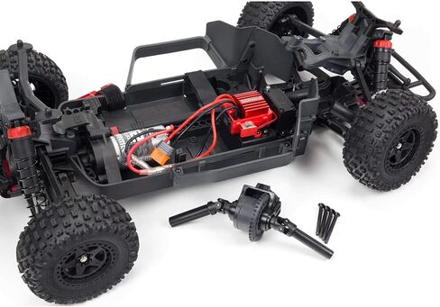 ARRMA 1/10 SENTON 4X4 V3 MEGA 550 Brushed Short Course RC Truck RTR (Transmitter, Receiver, NiMH Battery and Charger Included), Red, ARA4203V3T1 in Saudi Arabia