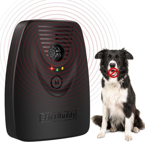 BarxBuddy BarkShield Home، جهاز مضاد للنباح للكلاب، جهاز بالموجات فوق الصوتية طويل المدى بطول 66 قدمًا، صندوق ردع لحاء الكلب مقاوم للماء للاستخدام الداخلي والخارجي، طوق آمن للنباح بديل لتدريب الكلاب ومساعدته على السلوك in Kuwait