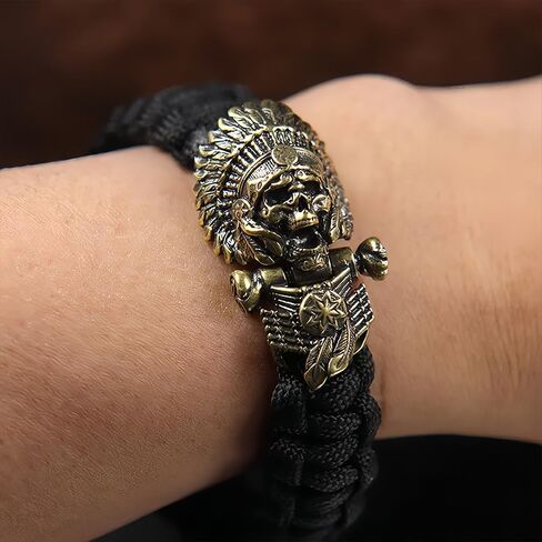 40MAX سوار باراكورد بإبزيم جمجمة نحاسية | مثالية لسوار النجاة التكتيكي باراكورد DIY مصنوعات باراكورد والمزيد in Kuwait