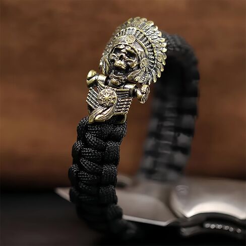 40MAX سوار باراكورد بإبزيم جمجمة نحاسية | مثالية لسوار النجاة التكتيكي باراكورد DIY مصنوعات باراكورد والمزيد in Kuwait