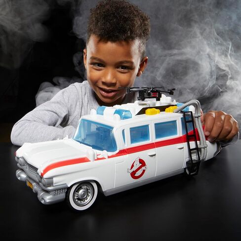 لعبة سيارة Ghostbusters Track & Trap Ecto-1 مع ميزات مخيفة، ملحق Slimer Tech Ecto-Stretch Tech، متوافق مع ألعاب مقاس 5 بوصات، 4+ in Kuwait