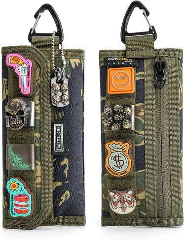 TACTICAL GEEK Storage A2 S EDC Pouch Organizer, Nylon Coin Purse, Multi-Purpose Storage Pocket, Cool Slim Multitools Pocket Organizer for Men, Compact Gadget Pouch for Daily Carry Camouflage in Kuwait