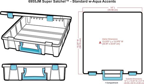 ArtBin Super Satchel with Aqua Accents Storage Container in Saudi Arabia