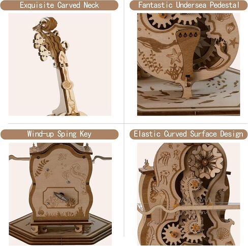 مجموعة صندوق موسيقى تشيلو ألغاز خشبية ثلاثية الأبعاد للبالغين لبناء مجموعة هوايات داخلية للرجال نموذج الكمان ثلاثي الأبعاد هدية عيد الحب in Kuwait