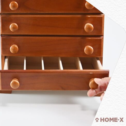 منظم Home-X ذو 6 أدراج للخياطة، أو بكرات الخيوط، أو لوازم الحرف اليدوية، أو المكياج، أو المجوهرات، خشب بلمسة نهائية من الكرز، 43.18 سم طول × 15.24 سم عرض × 27.94 سم ارتفاع in Saudi Arabia
