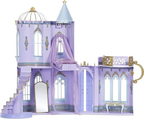MGA Dream Ella Majestic Castle Playset, Fits 11.5" Fashion Dolls, Furniture & Accessories, Portable 35" H x 18" W Dollhouse Play Pretend Gift for Kids, Toys for Girls & Boys Ages 3 4 5+ Years in Saudi Arabia