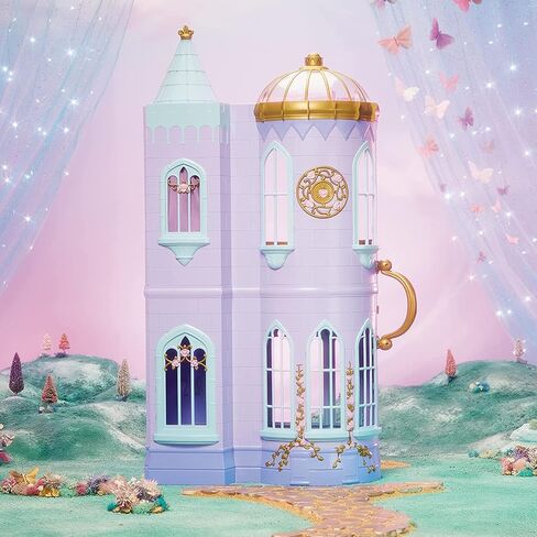 MGA Dream Ella Majestic Castle Playset, Fits 11.5" Fashion Dolls, Furniture & Accessories, Portable 35" H x 18" W Dollhouse Play Pretend Gift for Kids, Toys for Girls & Boys Ages 3 4 5+ Years in Saudi Arabia