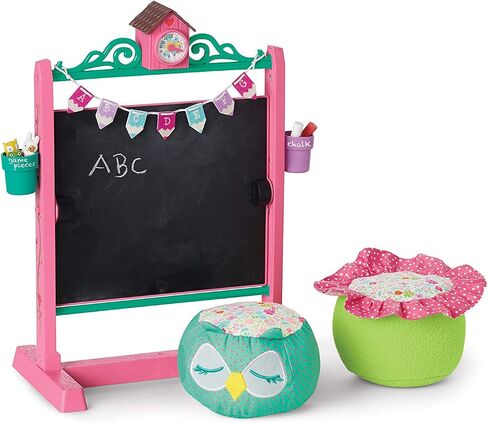 دمية American Girl WellieWishers مقاس 14.5 بوصة جاهزة لتعلم مجموعة اللعب المدرسية في الحديقة مع سبورة ولعبة، للأعمار من 4 سنوات فما فوق in Saudi Arabia