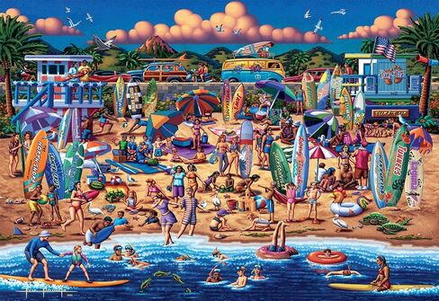 بافالو جيمز - Surfin' USA - أحجية الصور المقطوعة 2000 قطعة للكبار، ألغاز التحدي مثالية لليلة اللعب - الحجم النهائي 2000 قطعة هو 38.50 × 26.50 in Saudi Arabia