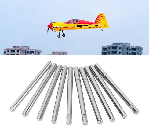 عمود محرك طراز RC، 10 قطع من الفولاذ المقاوم للصدأ 4 مم RC RC استبدال أعمدة محرك بدون فرشاة لنماذج الطائرات وقوارب السيارات RC in Saudi Arabia