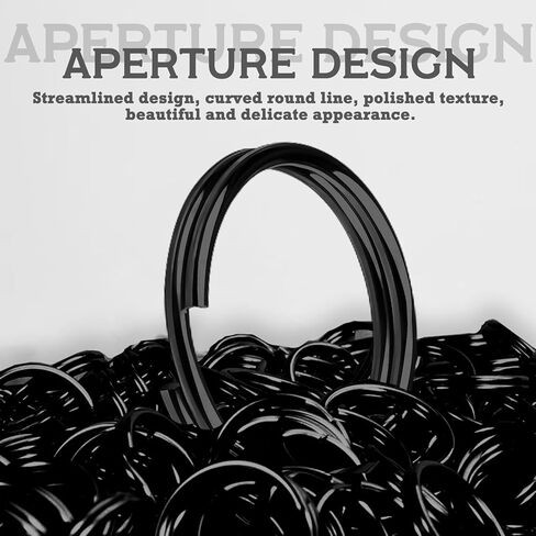 80 Pcs Black Mini Split Rings, Metal Small Key Rings Stainless Steel Split Rings for Keychain Connector, Dog Tags, Crafts (10mm) in Kuwait