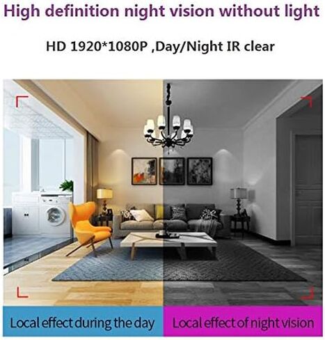 Hidden Camera 1080P Mini Camera no WiFi Security Camera Wearable with Clip Small Camera Indoor Outdoor Use, Business Meetings/Class/Hiking Easy Use Black AOLANS in Kuwait