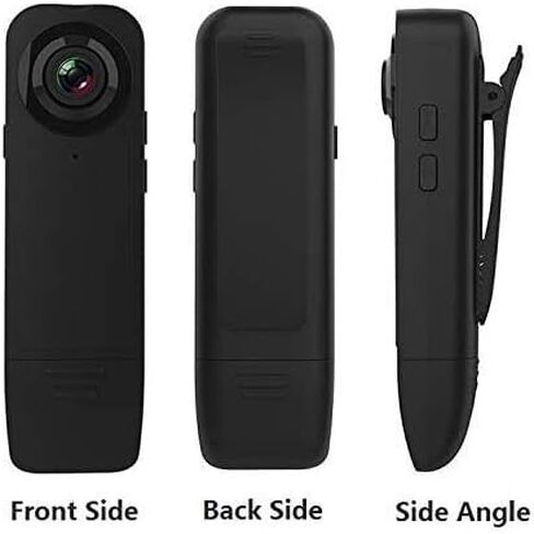 Hidden Camera 1080P Mini Camera no WiFi Security Camera Wearable with Clip Small Camera Indoor Outdoor Use, Business Meetings/Class/Hiking Easy Use Black AOLANS in Kuwait