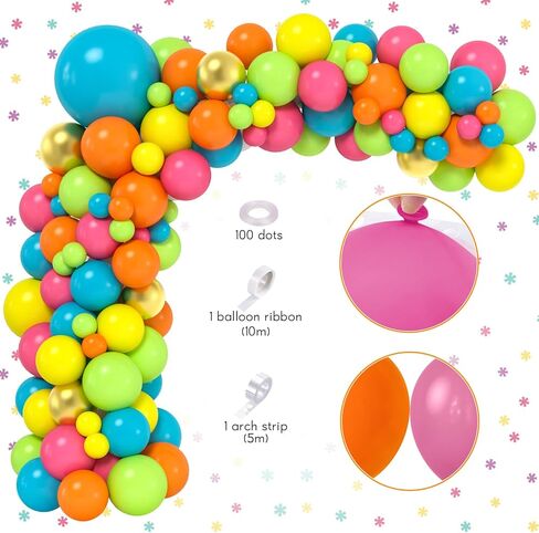 SNLN 148 قطعة من ديكورات الحفلات المكسيكية، لوازم أعياد الميلاد، بالونات العيد، مجموعة قوس إكليل مع زهرة وهمية، أطفال في سن المراهقة البالغين المكسيكيين ديكورات الحفلات سينكو دي مايو فييستا in Kuwait