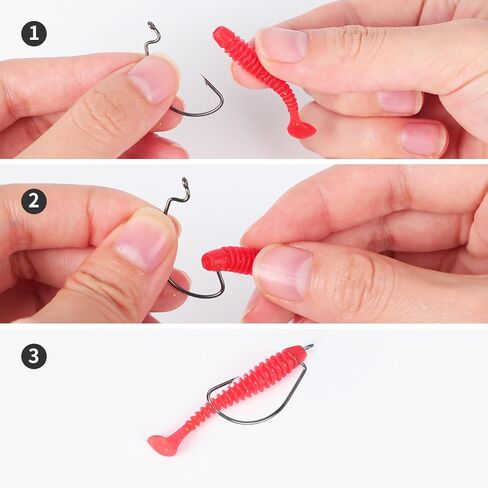 طقم طعوم صيد 400 قطعة. خطافات صيد السمك الكبيرة للمياه العذبة. تحتوي طُعم الصيد وطُعم الصيد على طُعم مرفقي وديدان بلاستيكية وخطافات صيد ورقصات وزردية صيد متعددة الاستخدامات والمزيد. in Kuwait