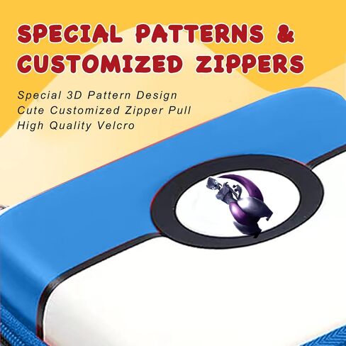 حقيبة حمل ESSAGER لبطاقات التداول PTCG، صندوق تخزين البطاقات، صندوق تخزين ذو غلاف صلب، يناسب بطاقات MTG السحرية وPTCG، تحمل أكثر من 400 بطاقة 1 in Kuwait