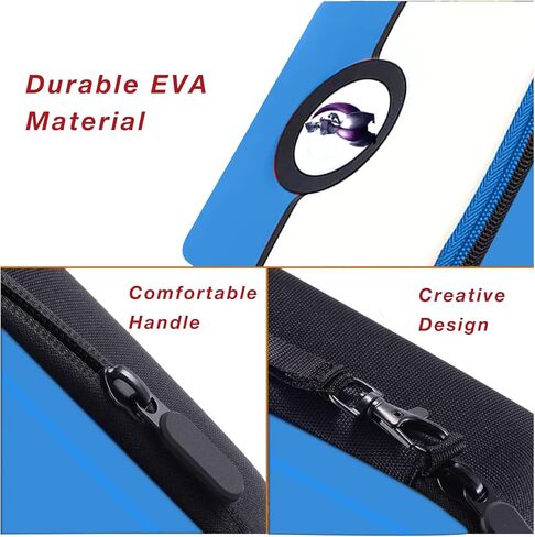 حقيبة حمل ESSAGER لبطاقات التداول PTCG، صندوق تخزين البطاقات، صندوق تخزين ذو غلاف صلب، يناسب بطاقات MTG السحرية وPTCG، تحمل أكثر من 400 بطاقة 1 in Kuwait