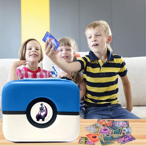 حقيبة حمل ESSAGER لبطاقات التداول PTCG، صندوق تخزين البطاقات، صندوق تخزين ذو غلاف صلب، يناسب بطاقات MTG السحرية وPTCG، تحمل أكثر من 400 بطاقة 1 in Kuwait