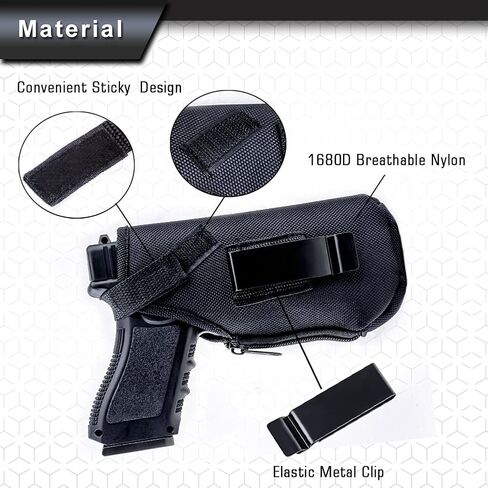 Handgun Light Picatinny Rail Mount + Pistol Holster Combo Fits Pistols,Shotguns,Rifles with 500 Lumens, Quick Mount Without Tools Gun Accessories Pistol Light in Saudi Arabia