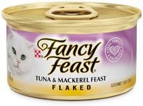 فانسي فيست رقائق التونا والماكريل طعام القطط المعلب، 24 - علب 3 أونصة in Kuwait