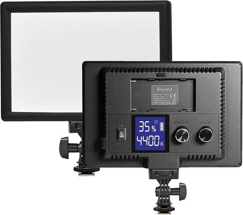 15 واط 8.9 بوصة LED ضوء فيديو ناعم، ملء ضوء تيار أضواء الاستوديو ملء الضوء، عكس الضوء 3200-5600K ضوء كاميرا ثنائي اللون لكاميرا DSLR وإضاءة تصوير الفيديو المباشر على YouTube وins. in Kuwait