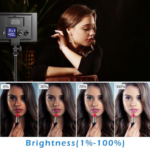 15 واط 8.9 بوصة LED ضوء فيديو ناعم، ملء ضوء تيار أضواء الاستوديو ملء الضوء، عكس الضوء 3200-5600K ضوء كاميرا ثنائي اللون لكاميرا DSLR وإضاءة تصوير الفيديو المباشر على YouTube وins. in Kuwait