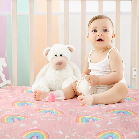 بطانية أطفال من الفلانيل مقاس 50 × 60 بوصة مع حواف، بطانية أطفال خفيفة الوزن فائقة النعومة 270 جرامًا للمتر المربع للأولاد والبنات، هدايا بطانية بحروف الحيوانات للأطفال، مثالية للسرير والأريكة والسيارة in Kuwait