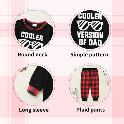 MAMAMI طفل رضيع ملابس الخريف Sweatsuit رسالة طباعة البلوز منقوشة السراويل ملابس الشتاء للأولاد 1-5T in Kuwait