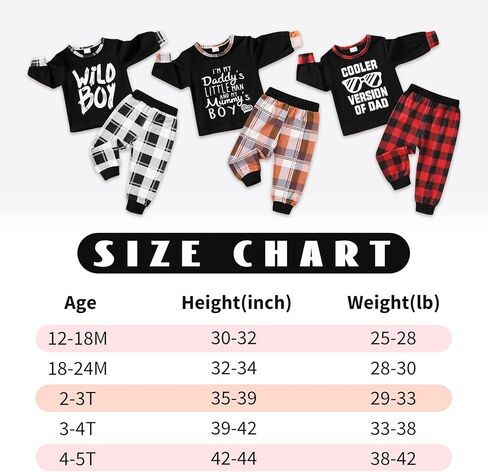 MAMAMI طفل رضيع ملابس الخريف Sweatsuit رسالة طباعة البلوز منقوشة السراويل ملابس الشتاء للأولاد 1-5T in Kuwait