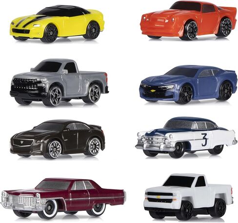 Micro Machines Multipack - Toy Cars and Collectables - Featuring 8 Cadillac and Chevrolet Vehicles - Play and Collect - Amazon Exclusive in Kuwait