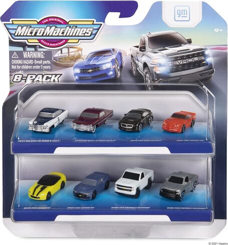 Micro Machines Multipack - Toy Cars and Collectables - Featuring 8 Cadillac and Chevrolet Vehicles - Play and Collect - Amazon Exclusive in Kuwait