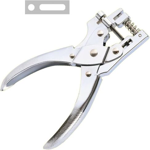 MIAO JIN 2 في 1 خرامة معدنية مستديرة وفتحة يدوية لبطاقات التثقيب اليدوية لصنع بطاقة هوية PVC (3 مم مستديرة وفتحة) in Kuwait