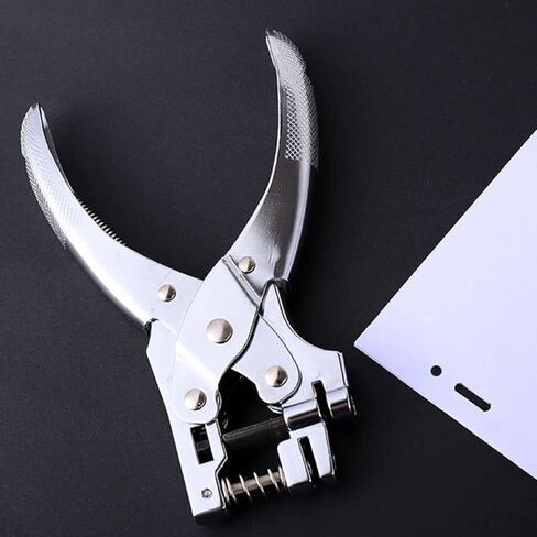 MIAO JIN 2 في 1 خرامة معدنية مستديرة وفتحة يدوية لبطاقات التثقيب اليدوية لصنع بطاقة هوية PVC (3 مم مستديرة وفتحة) in Kuwait